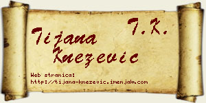 Tijana Knežević vizit kartica